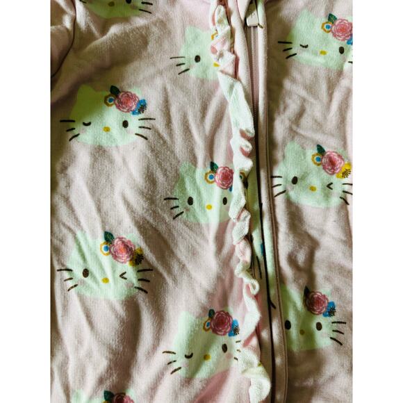 Posh Peanut Pastel Pink Hello Kitty French Terry
Hooded Ruffle Romper 12-18mos - Picture 5 of 6